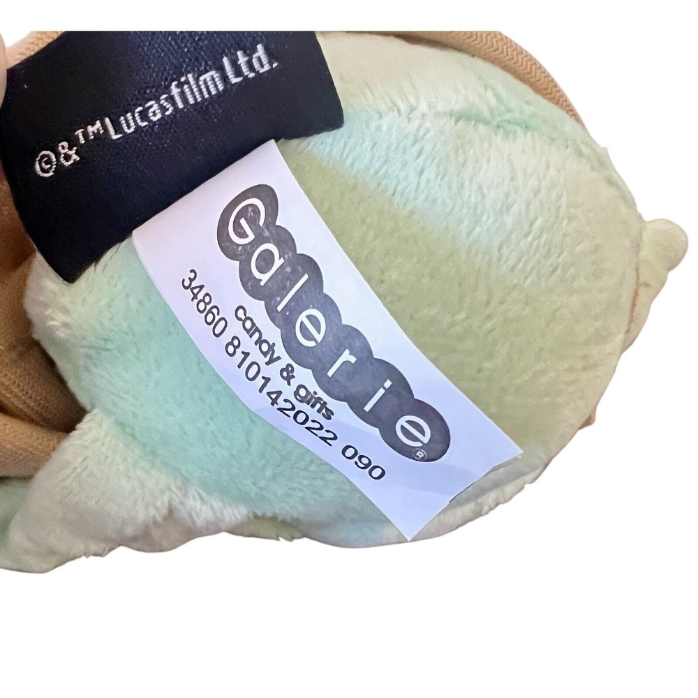 Star Wars The Mandalorian Grogu Baby Yoda Plush Galerie Green Tan 7 inch Toy - Picture 4 of 6